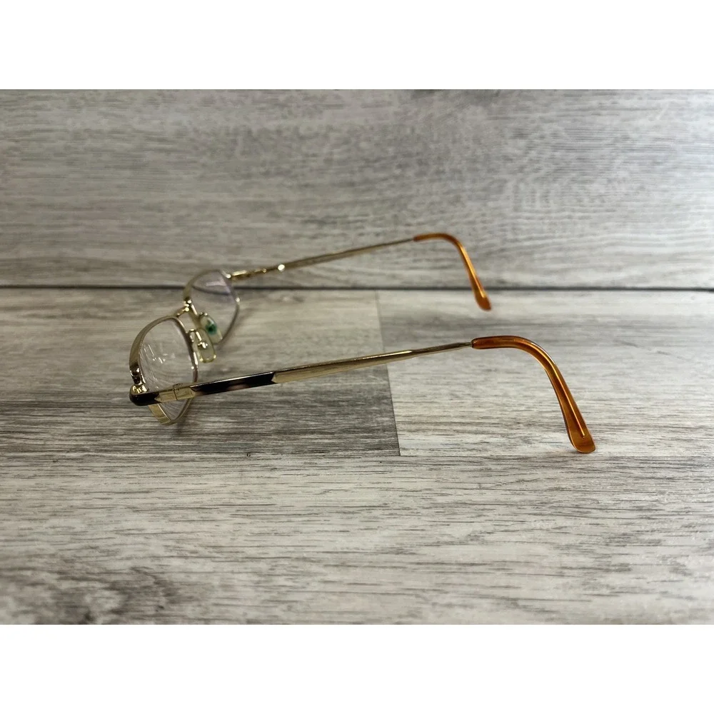 TEMPO 009 Tort Gold AUTHENTIC DESIGNER‎ EYEGLASSES 53-21-150 FRAMES ONLY